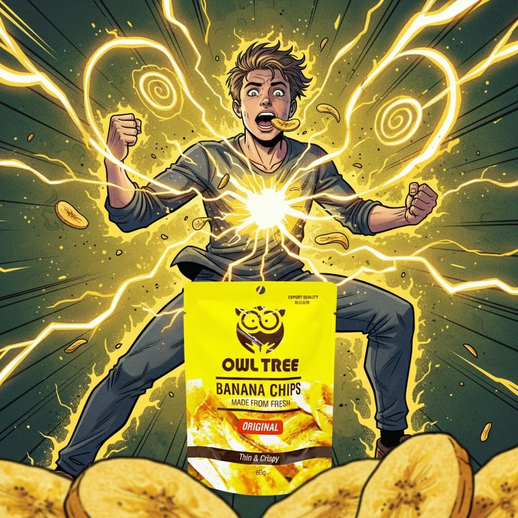 バナナチップスでエネルギー覚醒